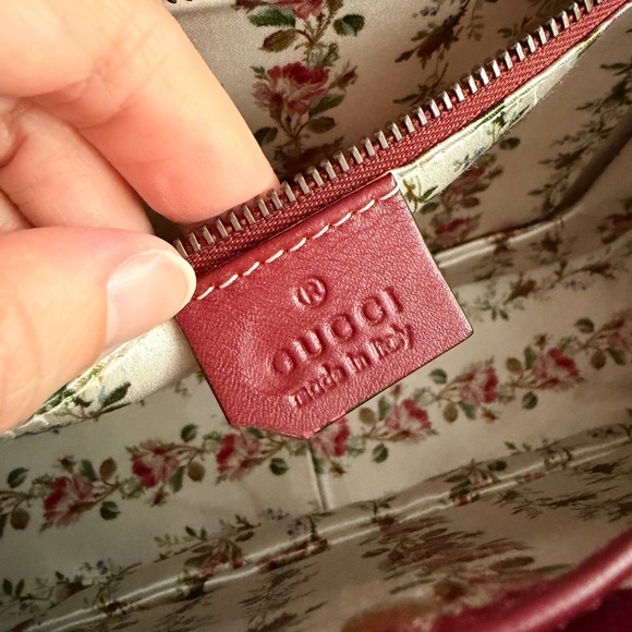 Gucci Bamboo Handle Red Box Leather Special Edition Handbag size M - Picture 16 of 16